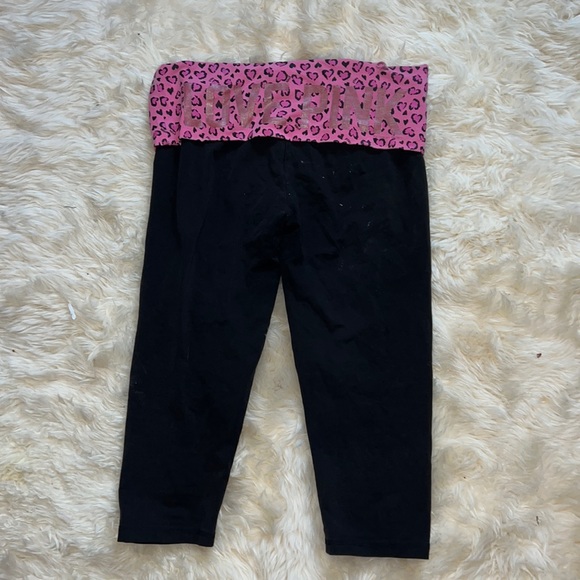 PINK Victoria's Secret Pants & Jumpsuits Y2k Pink Capri Leggings